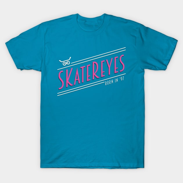 Teal shirt with white writing best sale